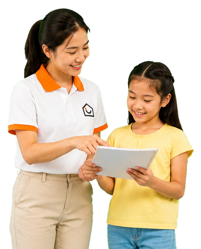 SheepSouq tutor helping a young student